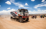 Kamiony, motorky a auta na Dakar Setkání v Sosnové