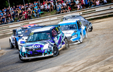 Rallycrossové představení v Sedlčanech