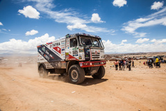 Kamiony, motorky a auta na Dakar Setkání v Sosnové
