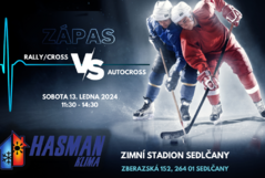 Hokejové utkání závodníků rallycrossu a autocrossu tuto sobotu!