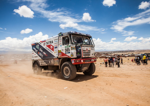 Kamiony, motorky a auta na Dakar Setkání v Sosnové