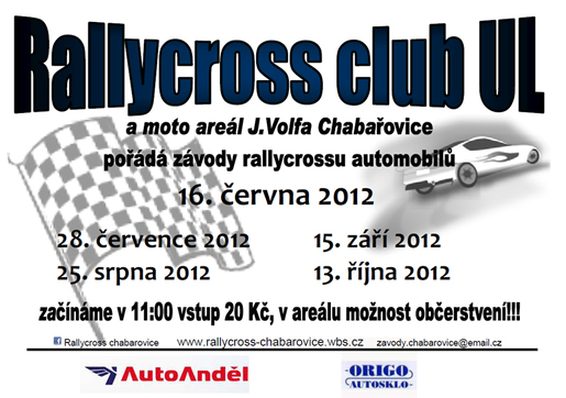 Pozvánka na rallycross do Chabařovic!